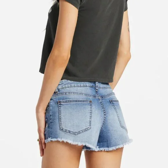 Buttoned Up Denim Shorts - Picture 2 of 8